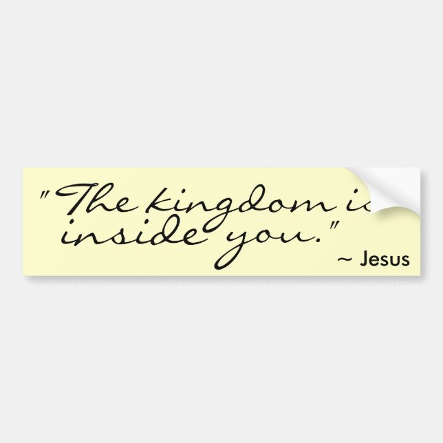 Jesus bumpersticker bumper sticker (Front)