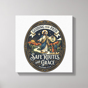 Jesus Bus Driver Transit Worker Shirt Faith Based Canvas Print