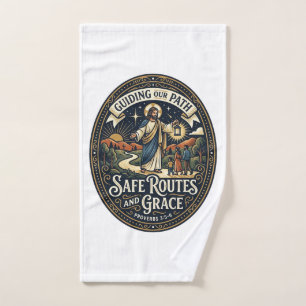 Jesus Bus Driver Transit Worker Shirt Faith Based Hand Towel