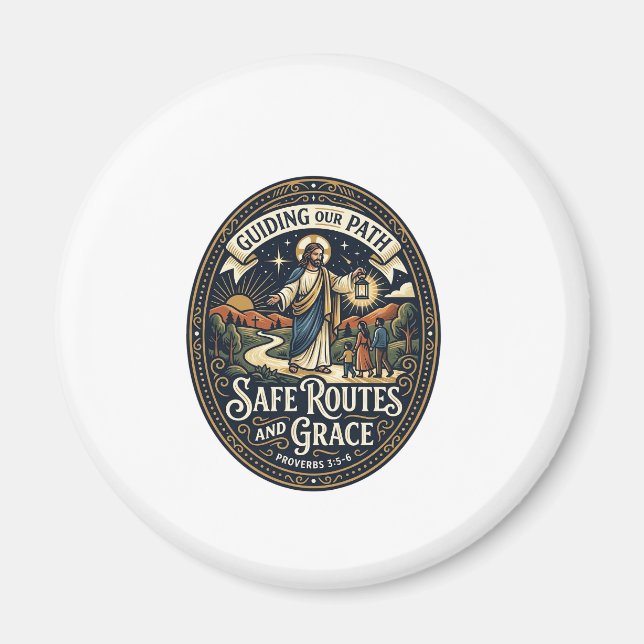 Jesus Bus Driver Transit Worker Shirt Faith Based  Magnet (Front)