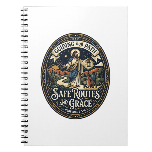Jesus Bus Driver Transit Worker Shirt Faith Based  Notebook (Front)