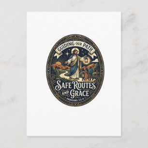 Jesus Bus Driver Transit Worker Shirt Faith Based Postcard