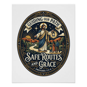 Jesus Bus Driver Transit Worker Shirt Faith Based  Poster