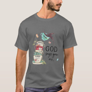 Jesus Butterfly Coffee Faith Christian God Say You T-Shirt