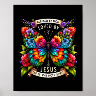 Jesus Butterfly Loved  Poster
