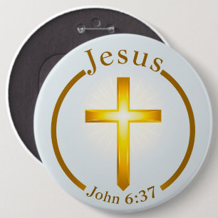 Jesus Button Pin