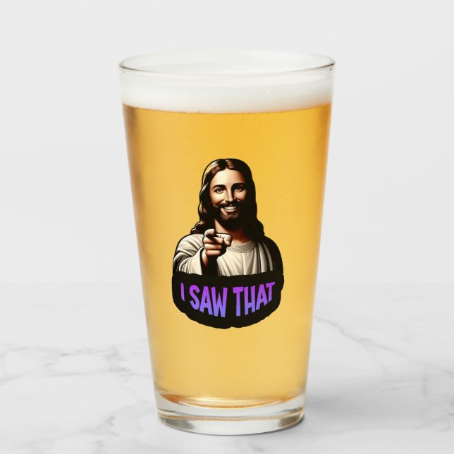 Jésus buvant du verre - J'Ai Vu Ça ! (Devant (rempli))