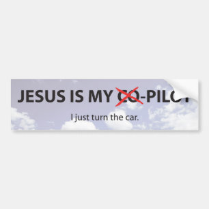 Jesus -C-o-Pilot Bumper Sticker