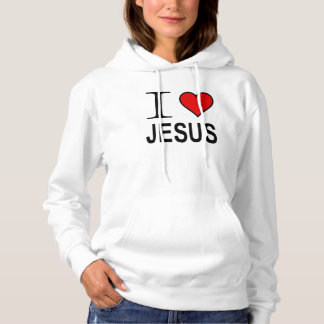Jésus Cadeaux J'aime Jésus Logo pullover en toison