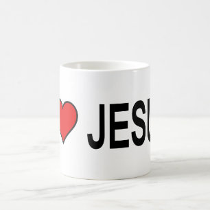 Jésus cadeaux J'aime Jésus sur 11oz mug