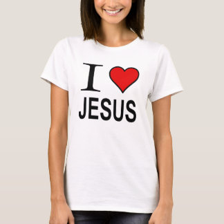 Jésus cadeaux J'aime le logo Jésus T-shirt Jésus