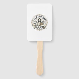Jesus Calendar Daily Grace Jesus Calendar Daily Gr Hand Fan