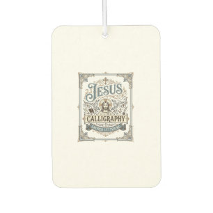 Jesus Calligraphy Sacred Lettering Jesus Calligrap Air Freshener