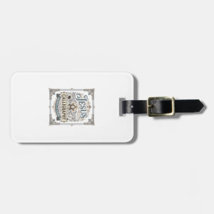 Jesus Calligraphy Sacred Lettering Jesus Calligrap Luggage Tag