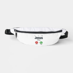 Jesus Calling Phone Screen Christian Shirt Design_ Fanny Pack