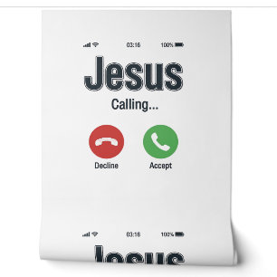 Jesus Calling Phone Screen Christian Shirt Design_ Wallpaper