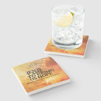 Jesus came to bring us hope stone coaster