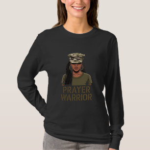 Jesus Camo God Women Christian Girl Hat Black Pray T-Shirt