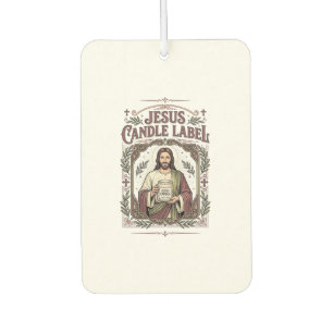 Jesus Candle Label Jesus Candle Christian Faith Vi Air Freshener
