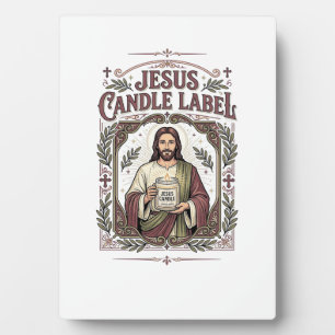 Jesus Candle Label Jesus Candle Christian Faith Vi Plaque