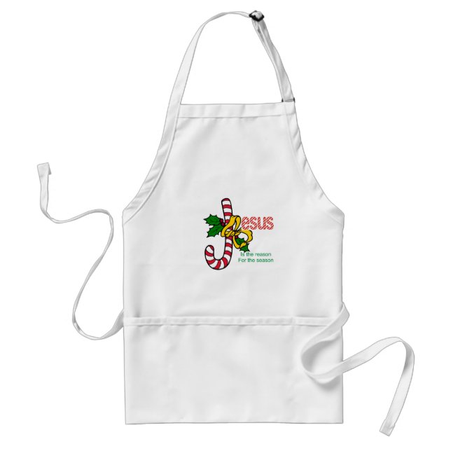 Jesus Candy Cane Standard Apron (Front)