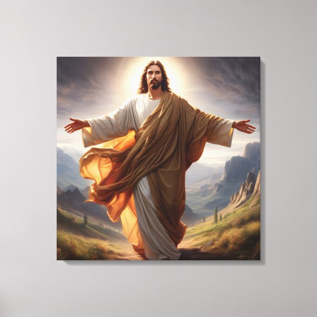 Jesus Canvas Art (Front)