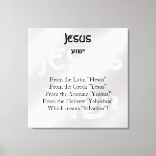 Jesus canvas print