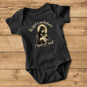 Jesus Caring Shepherd Baby Bodysuit
