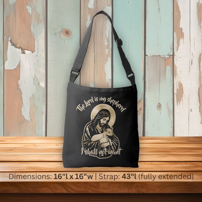 Jesus Caring Shepherd Crossbody Bag (Creator Uploaded)