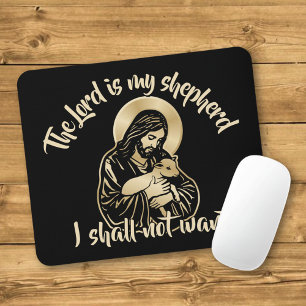 Jesus Caring Shepherd Mouse Pad
