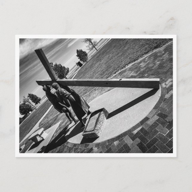 Jesus Carries His Cross  Postcard (Front)