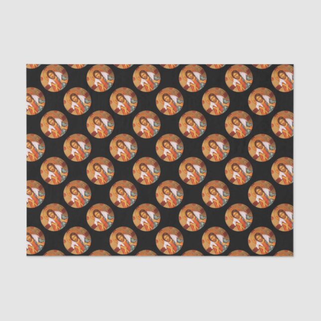 Jesus Carrying a Lost Lamb Tissue Paper (Front)