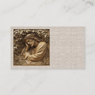 Jesus Carving Business Cards