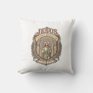 Jesus Cathedral Architecture Jesus Cathedral Archi Throw Pillow