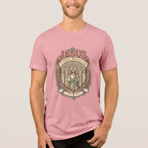 Jesus Cathedral Architecture Jesus Cathedral Archi Tri-Blend Shirt