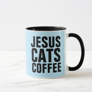JESUS CATS COFFEE MUGS