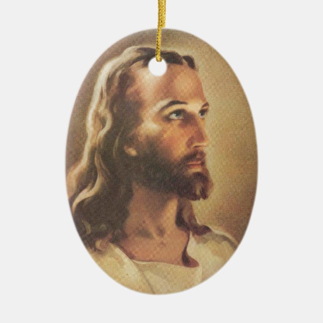 Jesus Ceramic Ornament (Front)