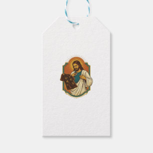 Jesus Chalk Covered Black Gym Clothes Mess Workout Gift Tags