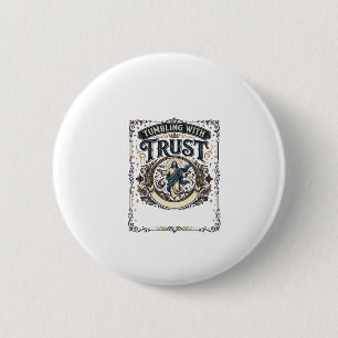Jesus Cheer Gymnastics Graphic Tee Christian Art_1 2 Inch Round Button