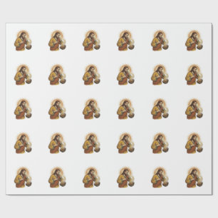 Jesus Choking Dry Tortilla Chip Crumb Food Humor_1 Wrapping Paper