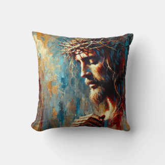 Jesus Chris Throw Pillow