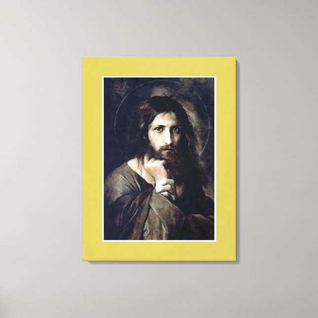 Jesus Christ 1888 by Georg Karl Franz Cornicelius, Canvas Print (Front)
