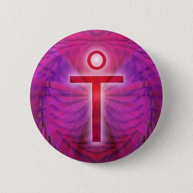 Jesus Christ 2 Inch Round Button (Front)