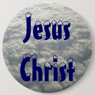JESUS CHRIST 6 INCH ROUND BUTTON