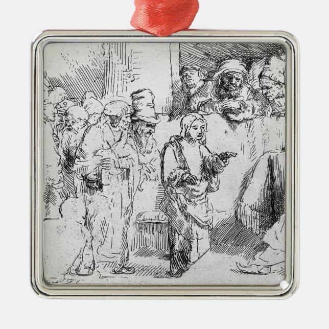 Jesus Christ among the Doctors Metal Ornament (Front)