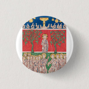 Jesus Christ and 12 Apostles 1 Inch Round Button