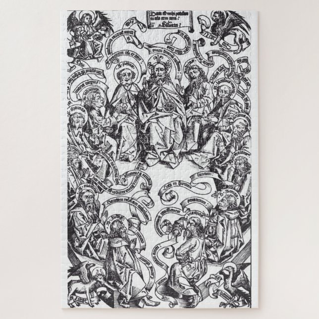 Jesus Christ and 12 Apostles Jigsaw Puzzle (Vertical)