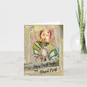 Jesus Christ and Eternal Priest  Card