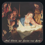 Jesus Christ and Mary, Bethlehem Christmas Sticker<br><div class="desc">Jesus Christ and Mary,  Bethlehem Christmas Stickers</div>