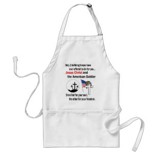 Jesus Christ and the American Soldier 2nd Version Standard Apron